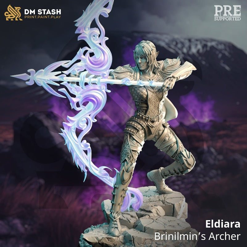 miniature Eldiara - Brinilmin's Archer by DM Stash