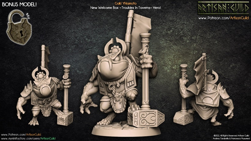 frogman barbarian unpainted resin unpainted resin 3D Printed Miniature