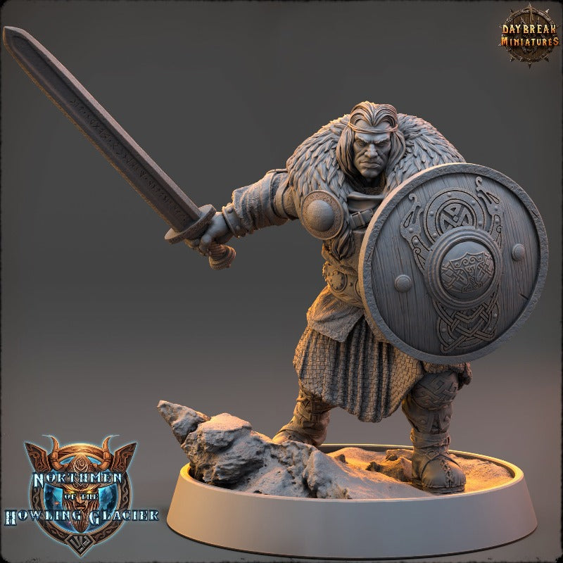 miniature Garleif Ravenwing sculpted by Daybreak Miniatures