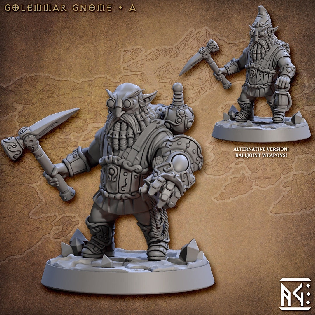 miniature Golemmar Gnome A sculpted by Artisan Guild