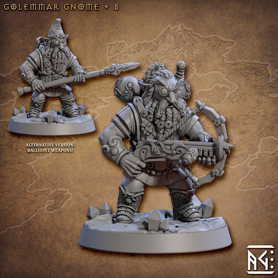 miniature Golemmar Gnome B sculpted by Artisan Guild