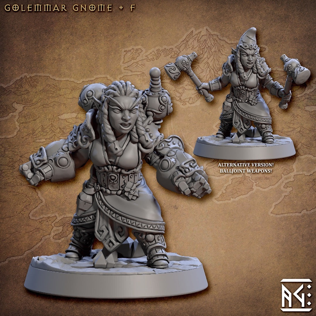 miniature Golemmar Gnome F sculpted by Artisan Guild