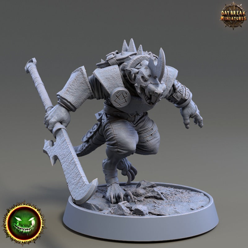 miniature Grolam Fazzbinder sculpted by Daybreak Miniatures