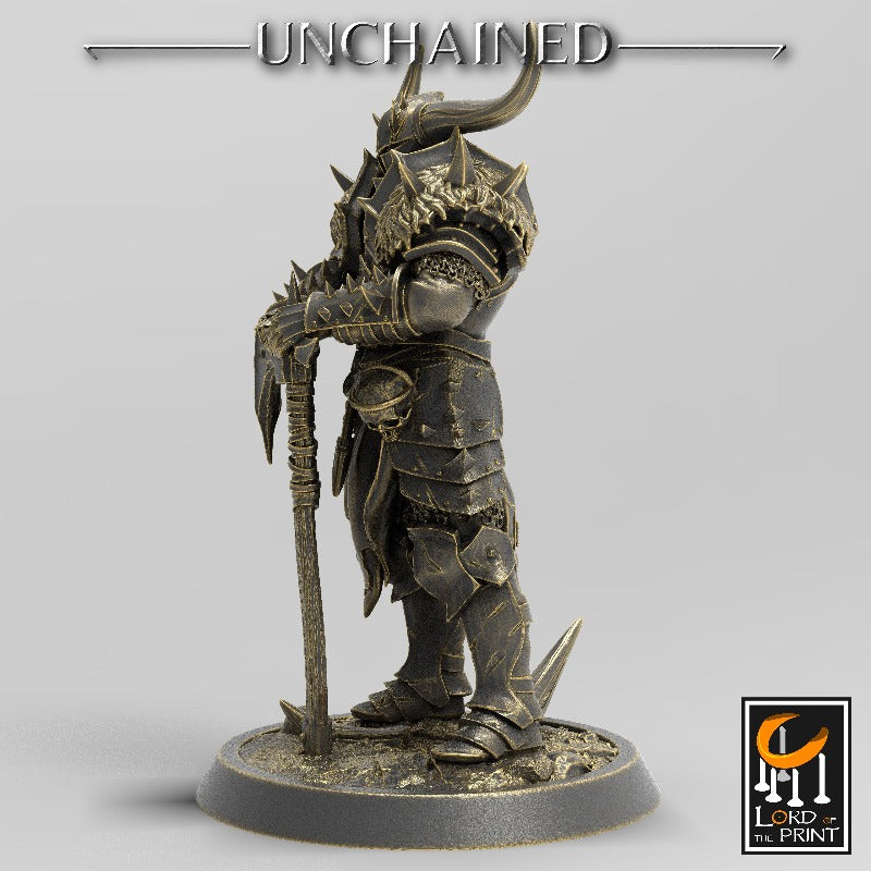 Light Soldier - Greataxe Chief miniature sculpted by Lord of the Print