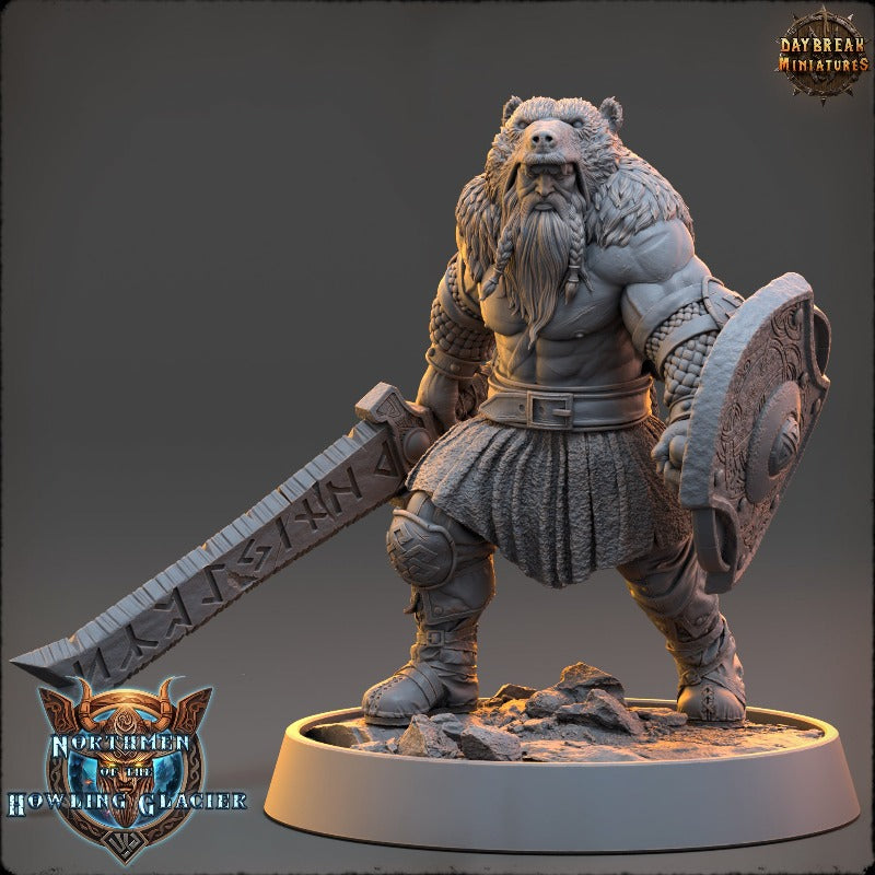 miniature Magnar Runeblade sculpted by Daybreak Miniatures