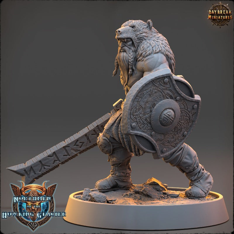 miniature Magnar Runeblade sculpted by Daybreak Miniatures
