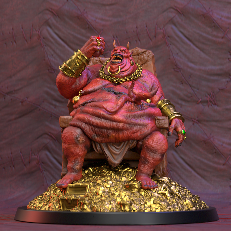 miniature Mammon by Clay Cyanide