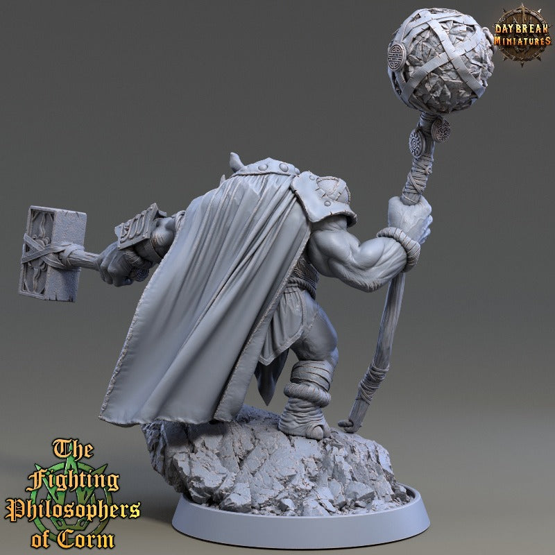 Rhino folk Metrocles Red Gazer sculpted by Daybreak miniatures