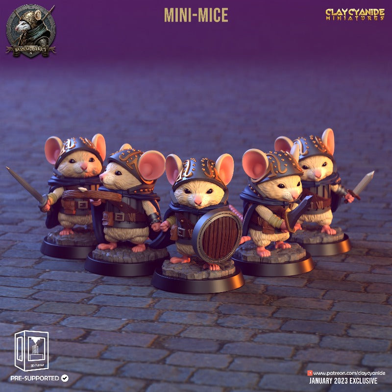 Miniature Mini-Mice by Clay Cyanide