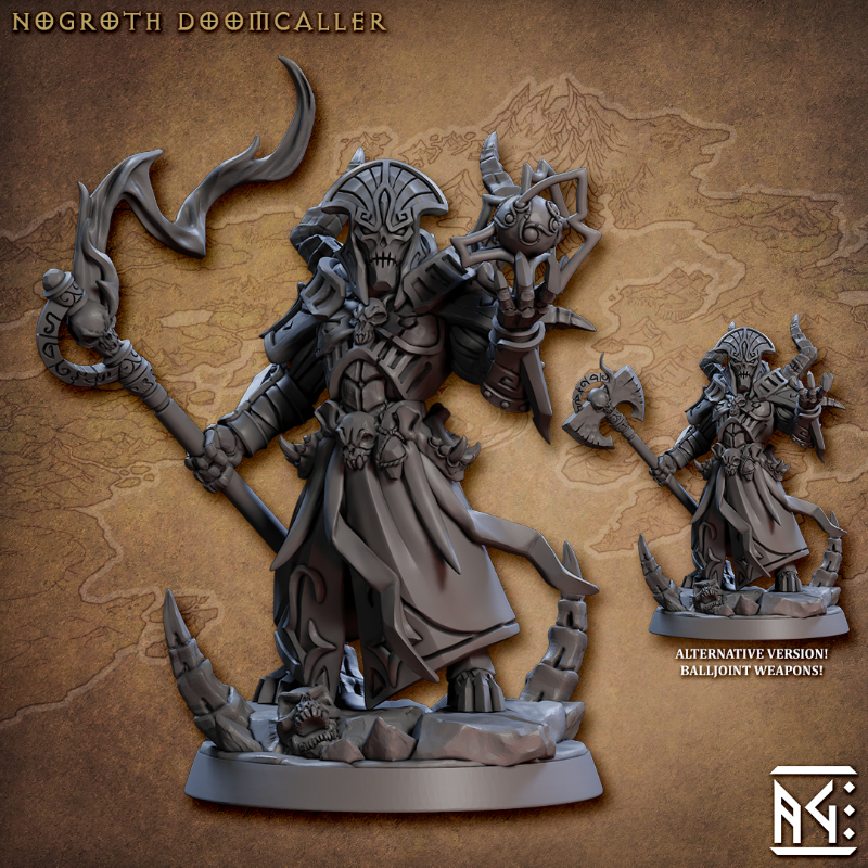 miniature Nogroth Doomcaller sculpted by Archvillain Games