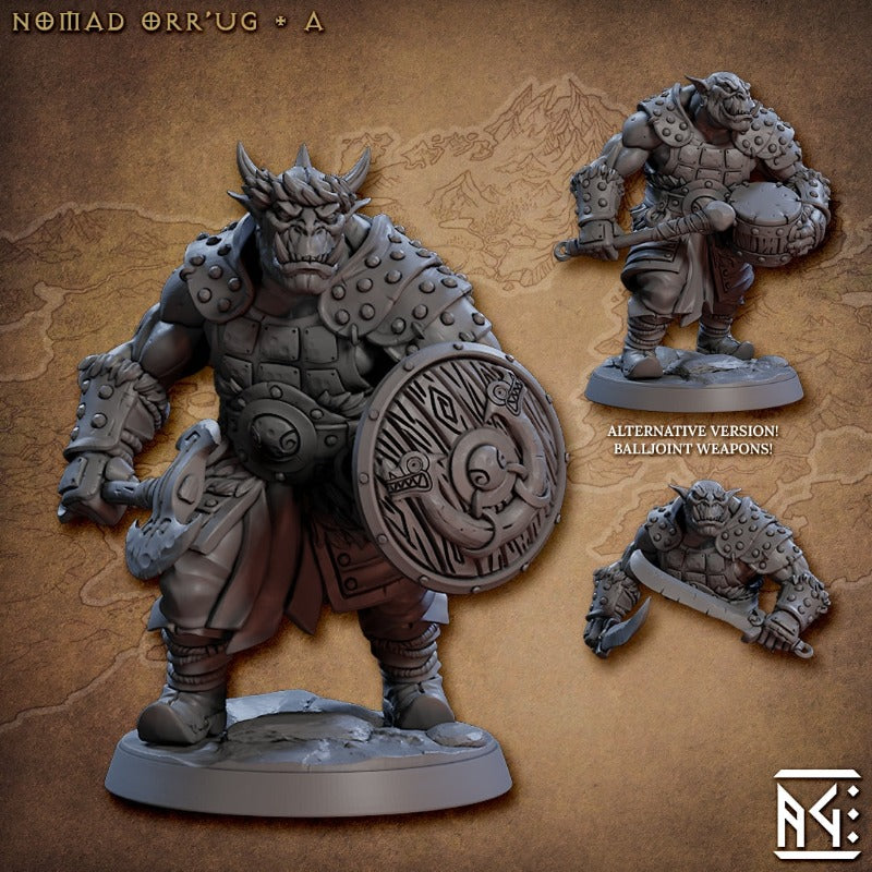 miniature Nomad Orr’ugs Pose 1 sculpted by Archvillain Games