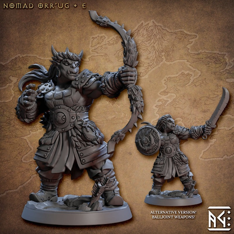 miniature Nomad Orr’ugs Pose 5 sculpted by Archvillain Games