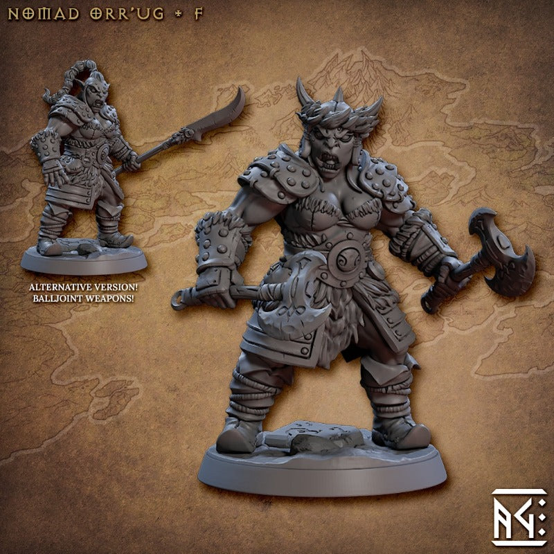 miniature Nomad Orr’ugs Pose 6 sculpted by Archvillain Games