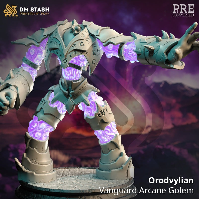 miniature Orodvylian - Vanguard Arcane Golem sculpted by DM Stash