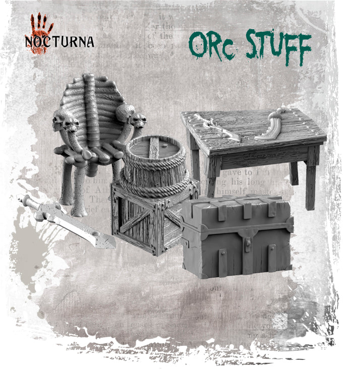 miniature Orc stuff sculpted by Nocturna