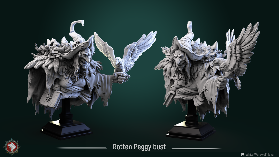 3D Printed Bust - Rotten Peggy