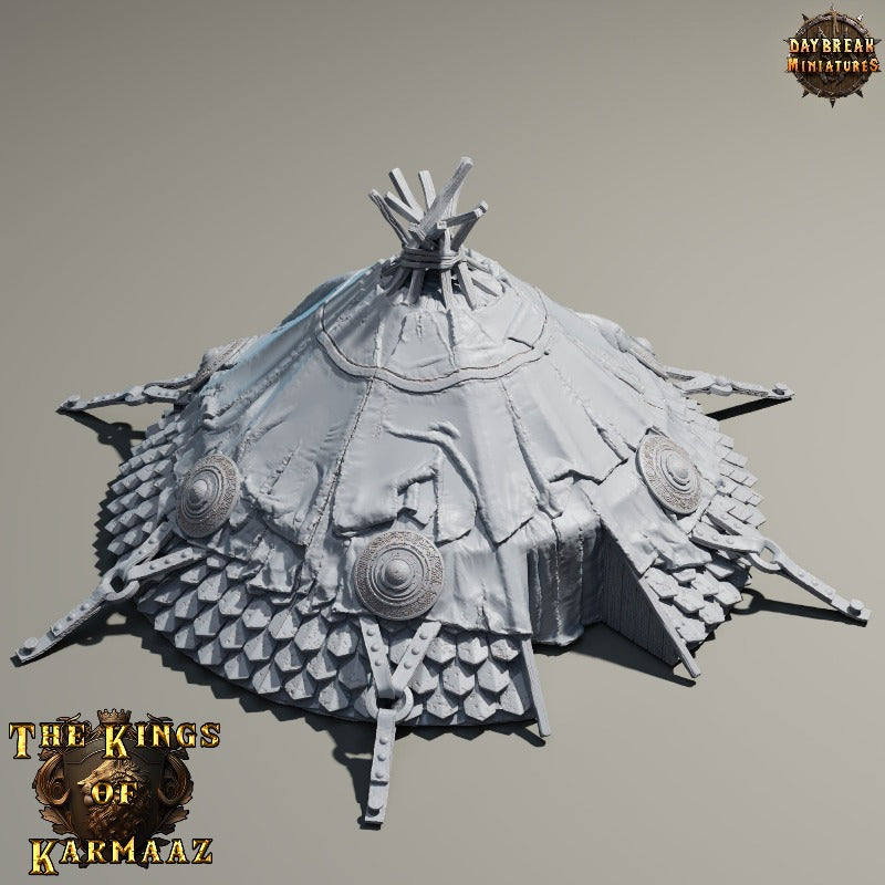 miniature Royal Marquee sculpted by Daybreak Miniatures
