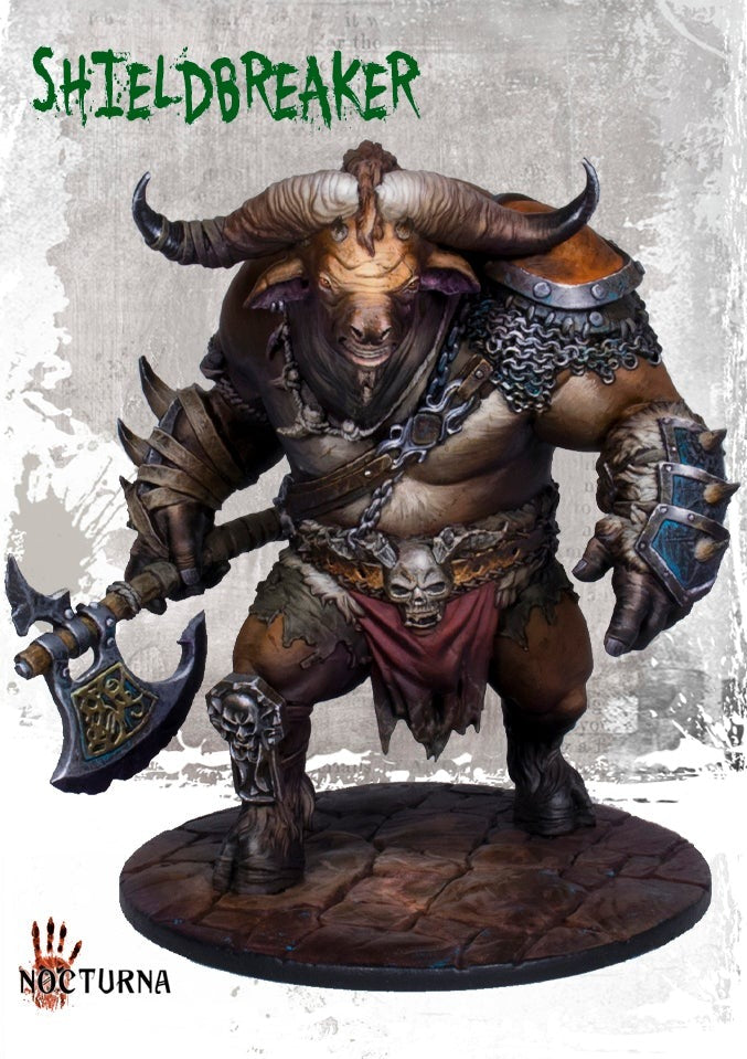 miniature Shieldbreaker sculpted by Nocturna