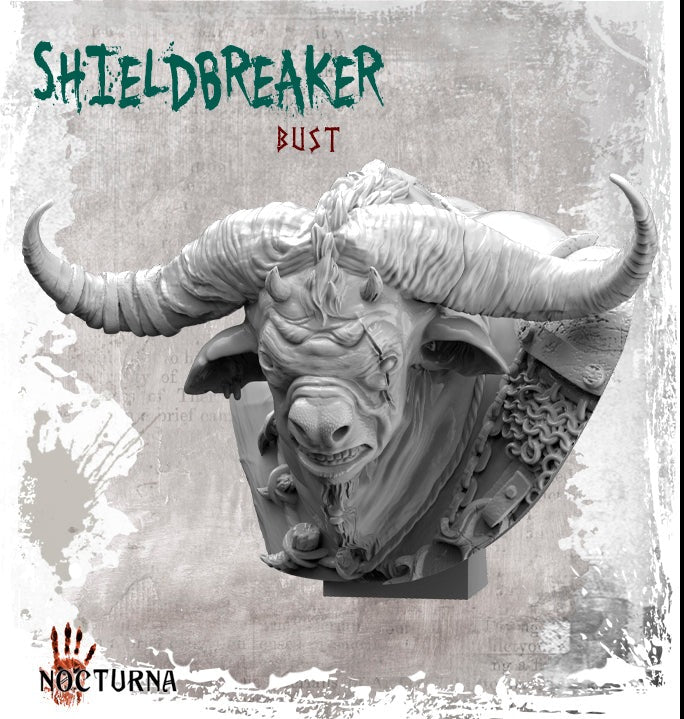 miniature Shieldbreaker Bust sculpted by Nocturna