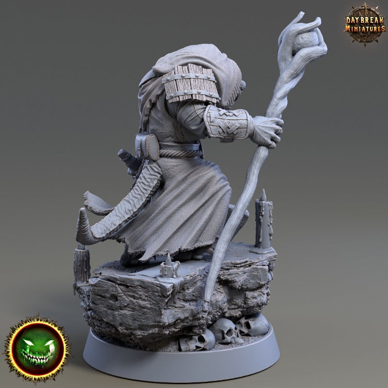 miniature Shachzar Starkhart sculpted by Daybreak Miniatures