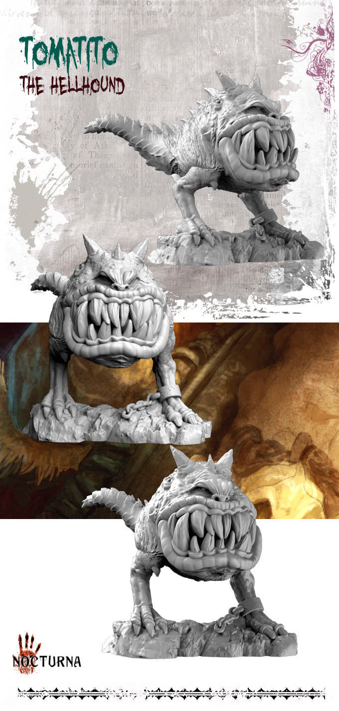 miniature Tomatito - Hellhound 1 sculpted by Nocturna