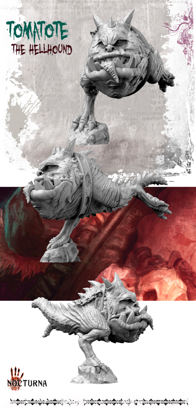 miniature Tomatito - Hellhound 1 sculpted by Nocturna