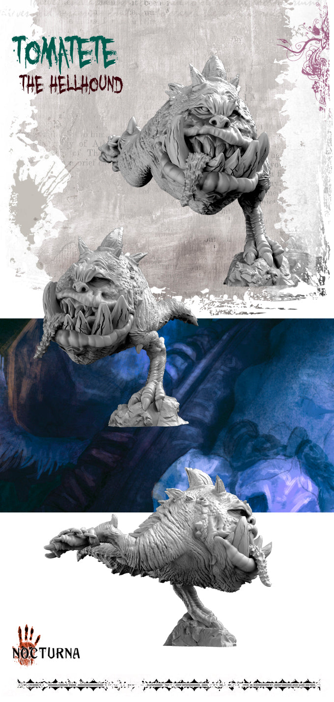 miniature Tomatito - Hellhound 3 sculpted by Nocturna.