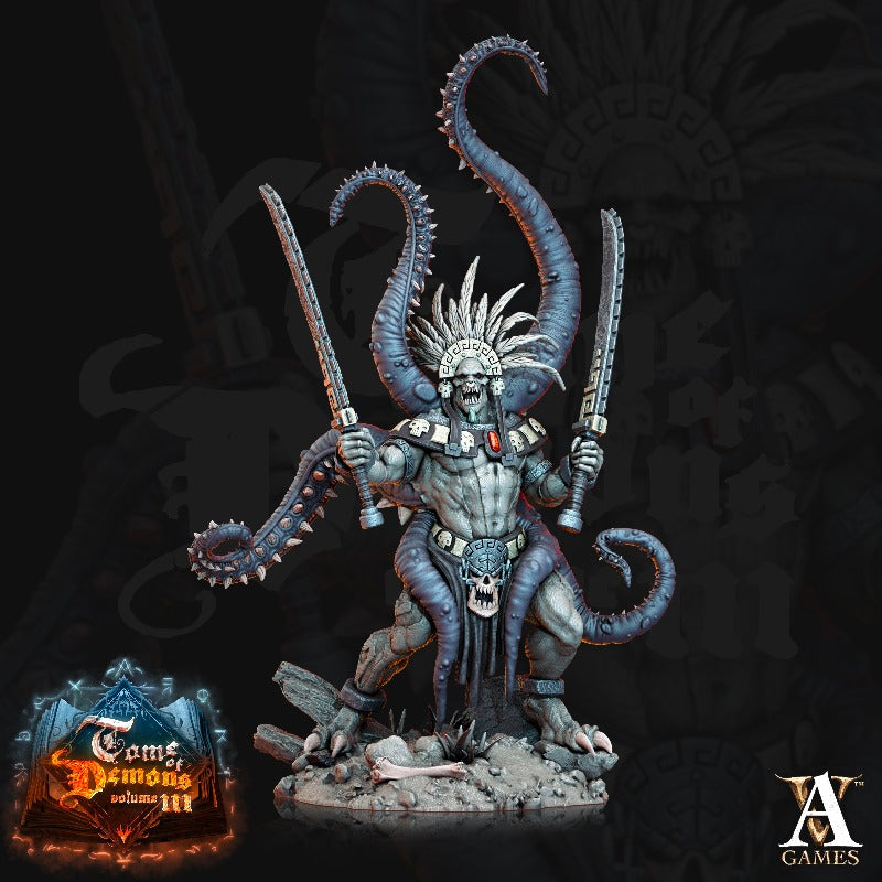 miniature Qyintakla Abominations pose 1 sculpted by Archvillain Games