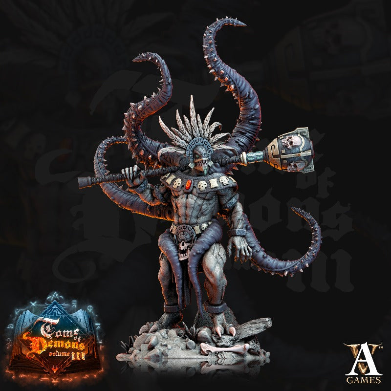 miniature Qyintakla Abominations pose 4 sculpted by Archvillain Games