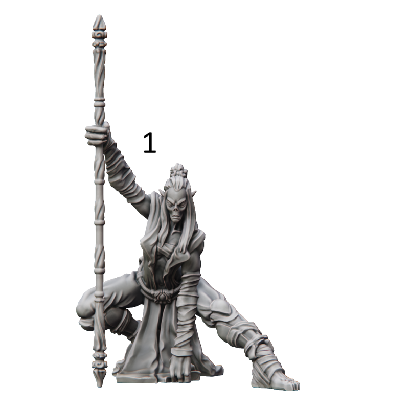 miniature Twins Female Monk by Printed Obsession.