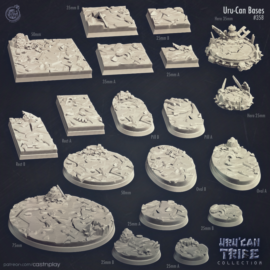 Cracked ground bases