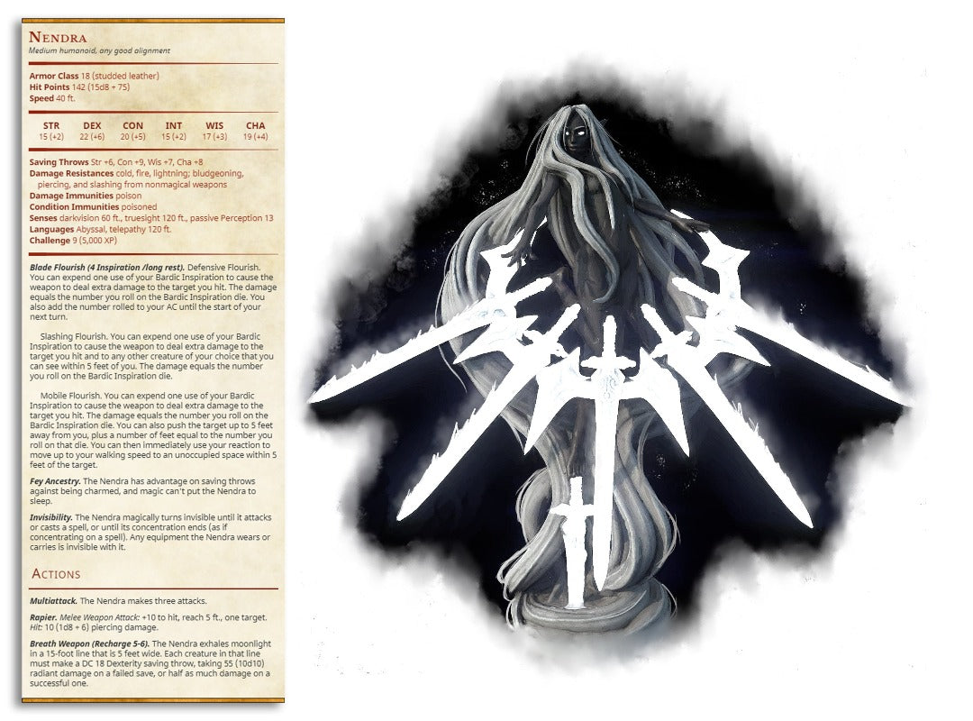 Nendra, Priest of Eilistraee