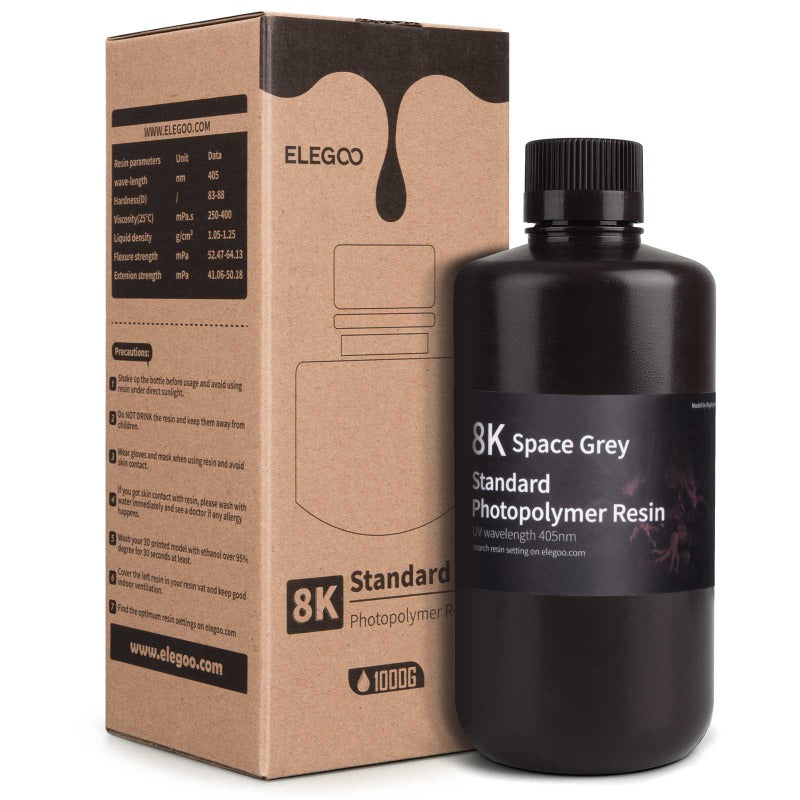 Elegoo 8K Standard Space Grey Resin - 1KG