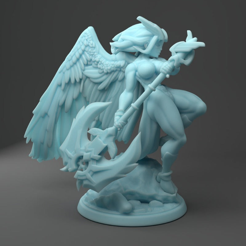 miniature Aasimar sculpted by Twin Goddess