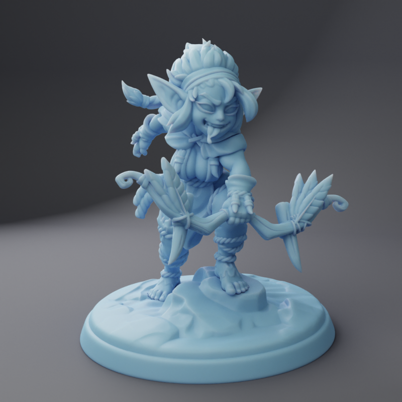 miniature Stick - Goblin Ranger by Twin Goddess Miniatures