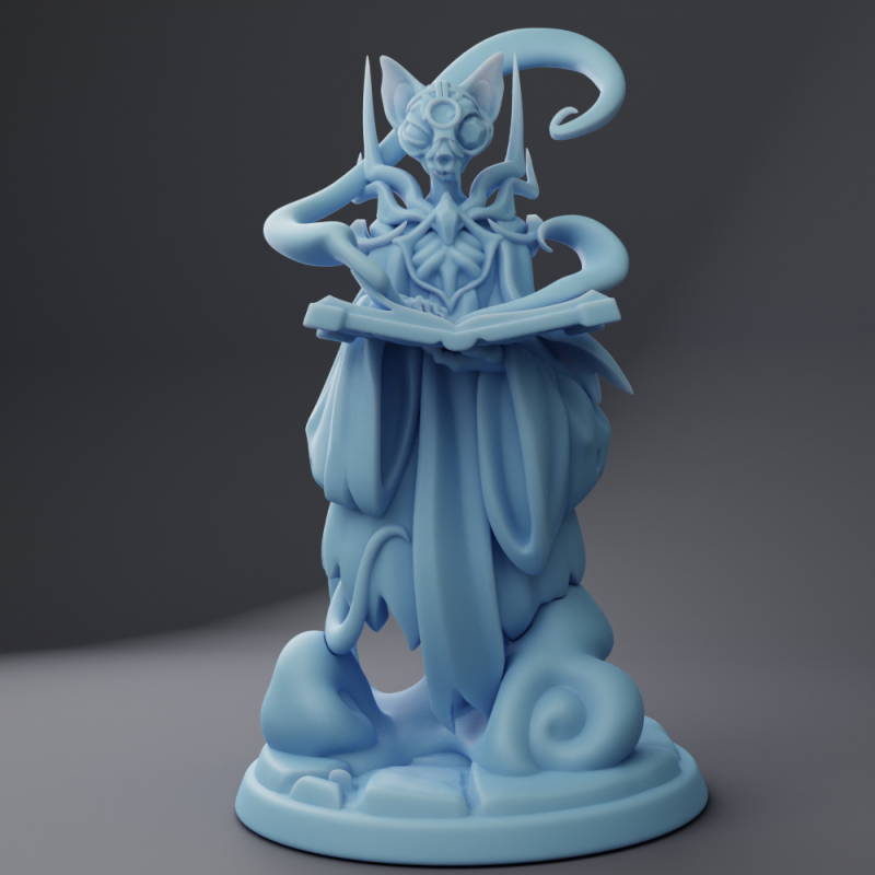 Miniature Lvl 99 Cat Lich by Twin Goddess Miniatures