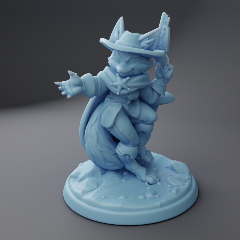 miniature Deputy Fox Girl by Twin Goddess