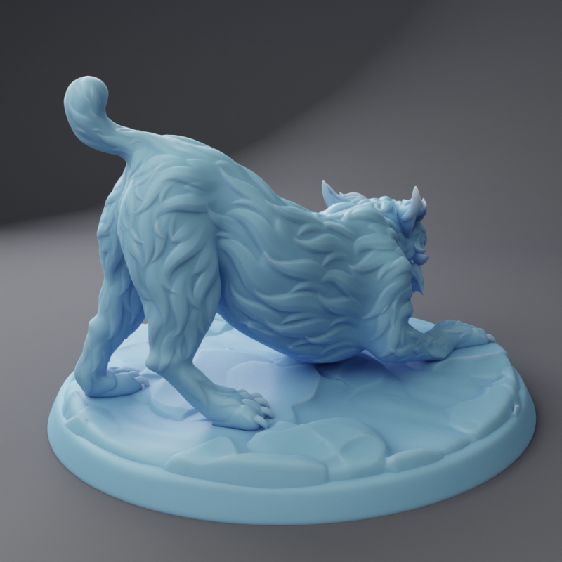 miniature Pounce - Bobcat by Twin Goddess Miniatures