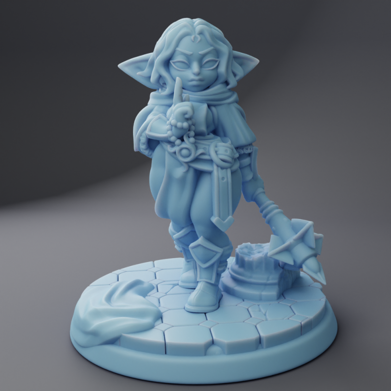 miniature Holly Goblin Cleric by Twin Goddess Miniatures