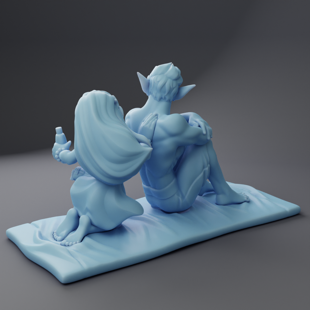 miniature Ascii & Bernadette by Twin Goddess