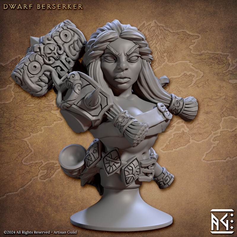 Dwarf Berserker Female - Bust