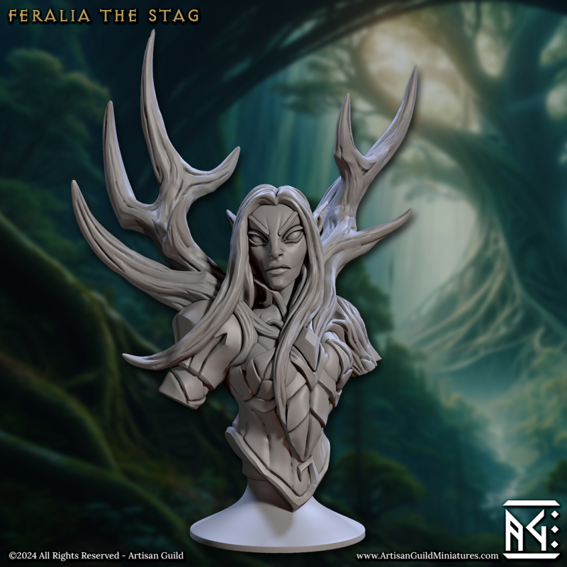 Feralia the Stag - Bust