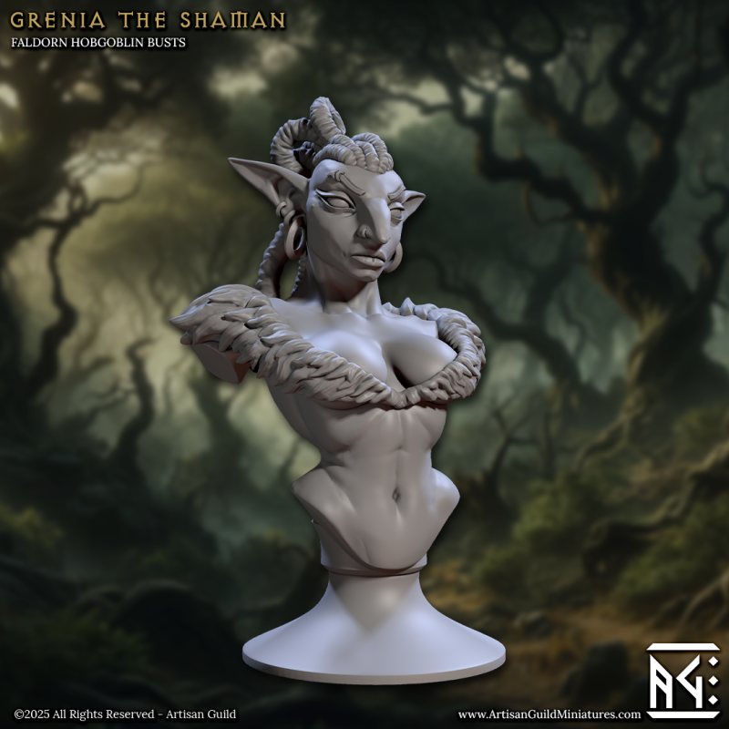 Grenia the Shaman - Bust