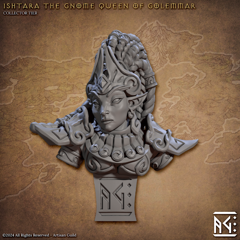 Ishtara - Gnome Queen of Golemmar - Bust