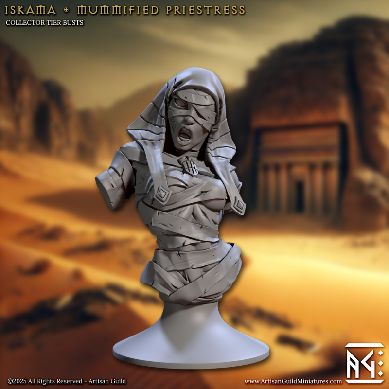 Iskama - Mummified Priestess - Bust