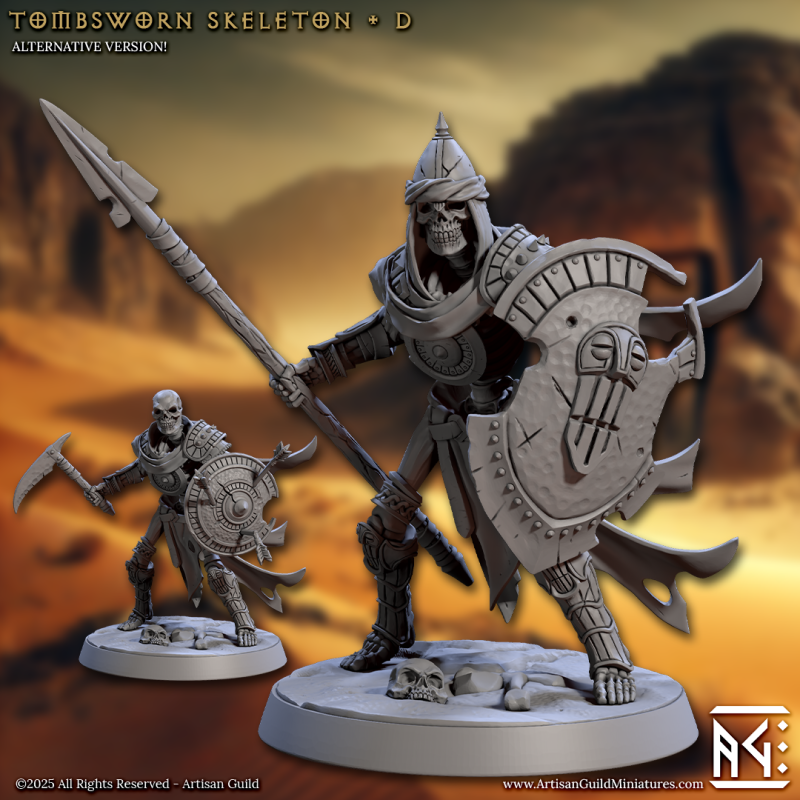 Tombsworn Skeleton - D