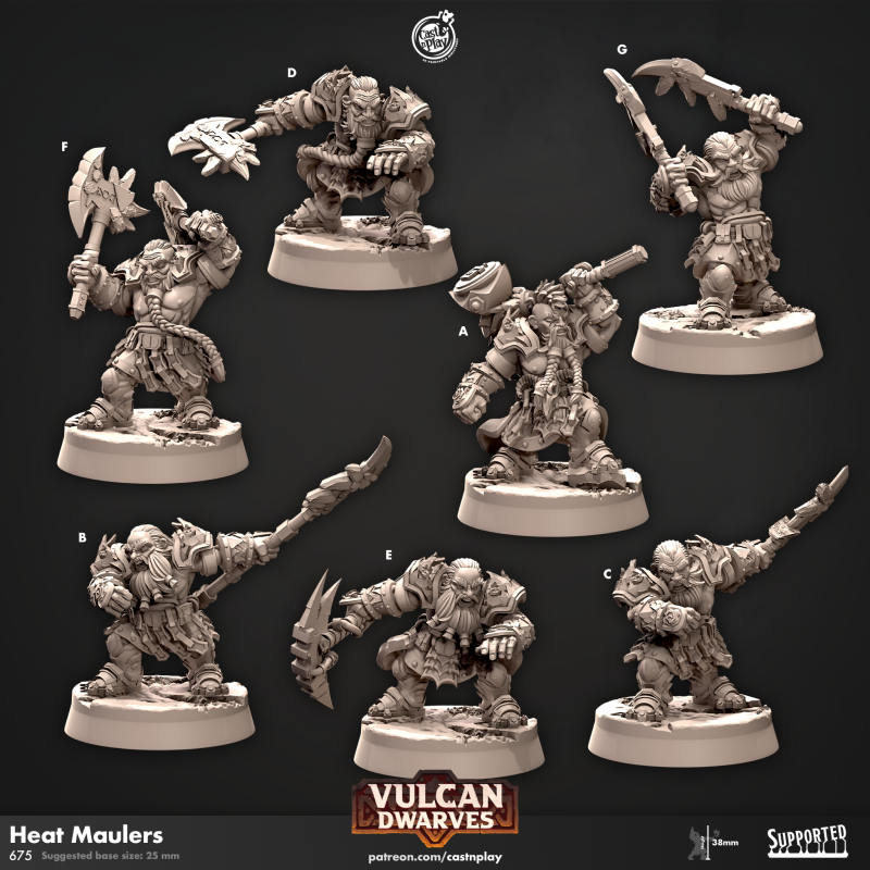 miniature Heat Maulers by Cast n Play