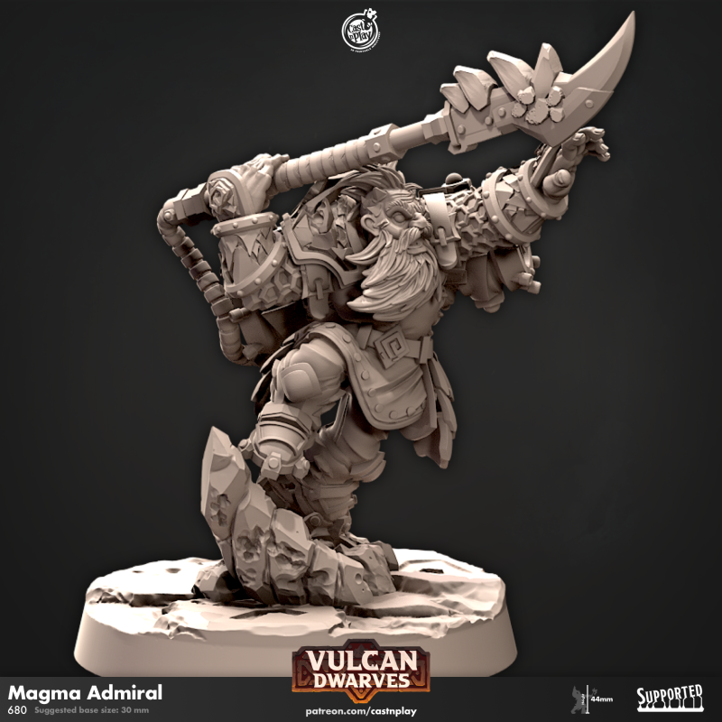miniature Magma Admiral by Cast n Play