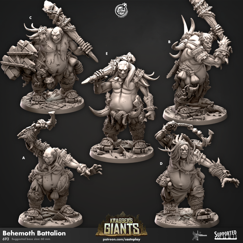 Miniature Behemoth Battalion by Cast n Play