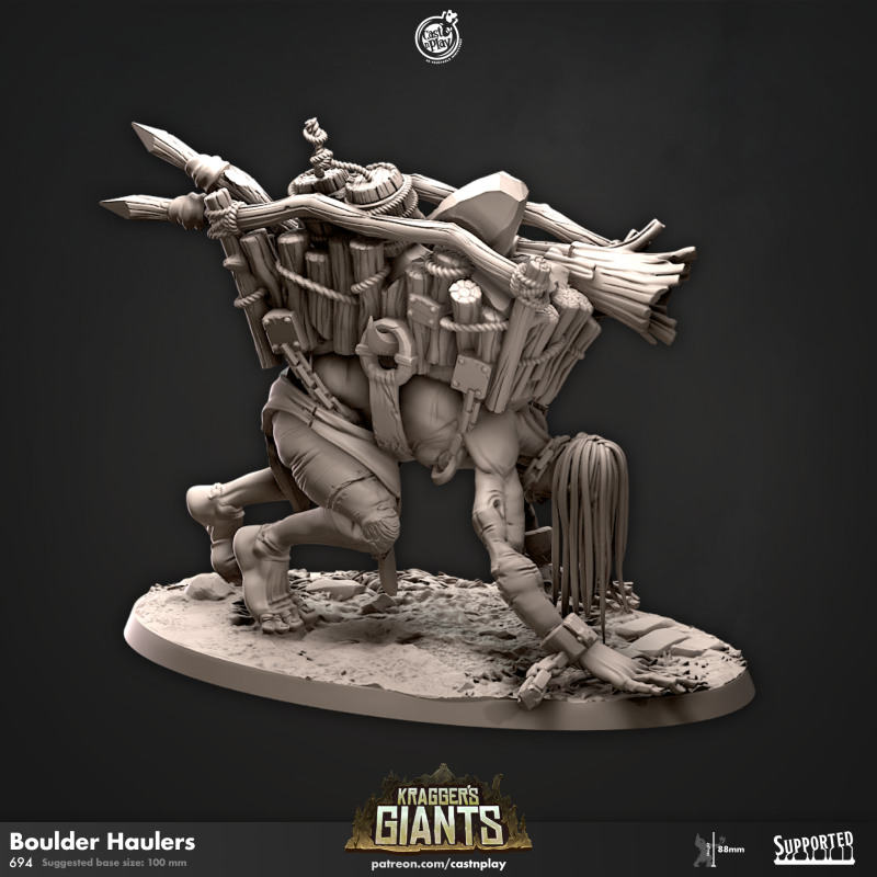 Miniature Boulder Hauler by Cast n Play